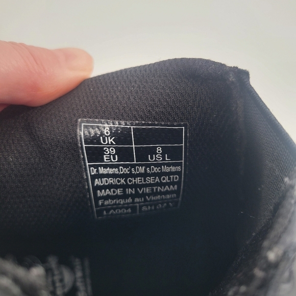 Dr Marten Air Wair LA004 SH07X Audrick Chelsea QLTD Boots Women's Size 8 Black - Picture 5 of 7